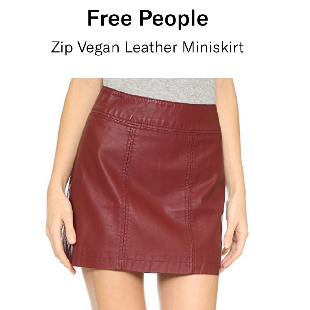 Modern Femme Vegan Leather Mini Skirt | size 6